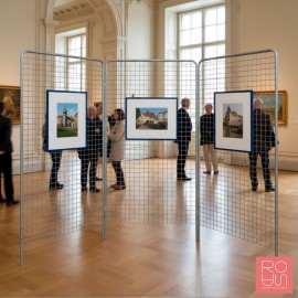 Reixes d'exposició per penjar quadres, fotografies i documents